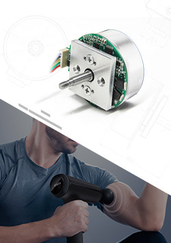 可大批量定制的外轉子按摩槍電機按摩器電機24V37W筋膜槍無刷直流電機
